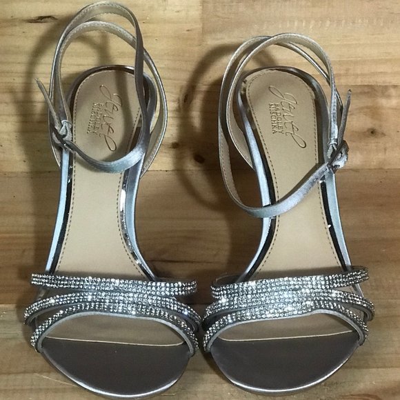 Badgley Mischka Sparkle Heeled Sandal - Picture 2 of 8